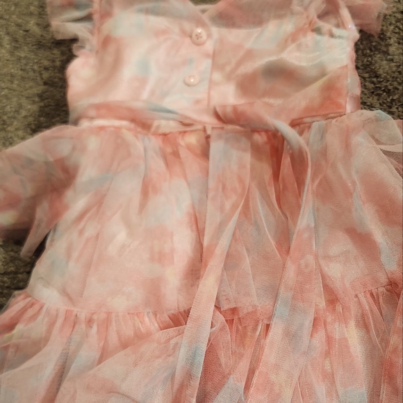 Jona Michelle Girls' Pink Ruffled Dress - Picture 7 of 8